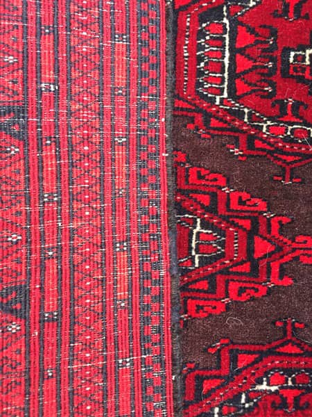 سجادعجمي. 185/120. persian Carpet. Hand made. antique 3
