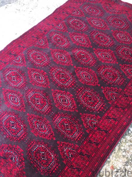 سجادعجمي. 185/120. persian Carpet. Hand made. antique 7