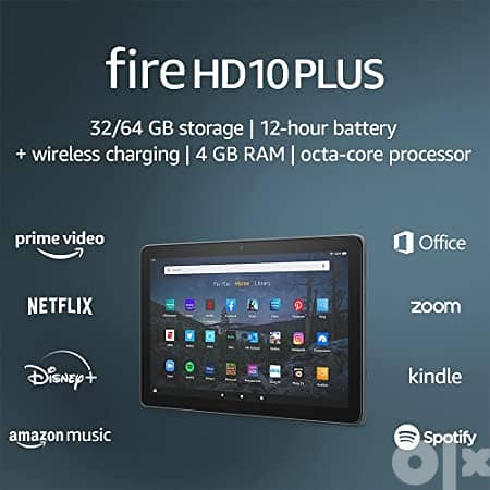 Fire HD 10 plus 4GB (free cover/protector) 0