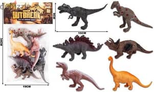 Pack of 6 Dino Out Break The Dinosaurs Family 0