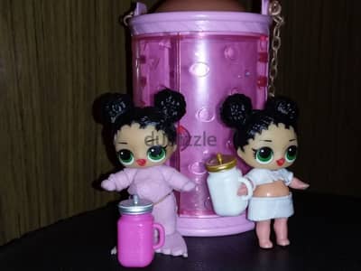 2 LOL MGA Gorgeous Small weared dolls +OMG box +2 Termos Cups, All=26$