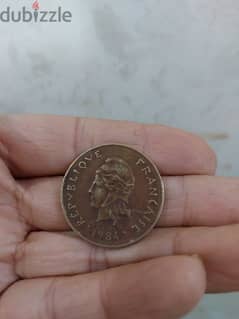 New Caledonia Bronze Coin year 1984