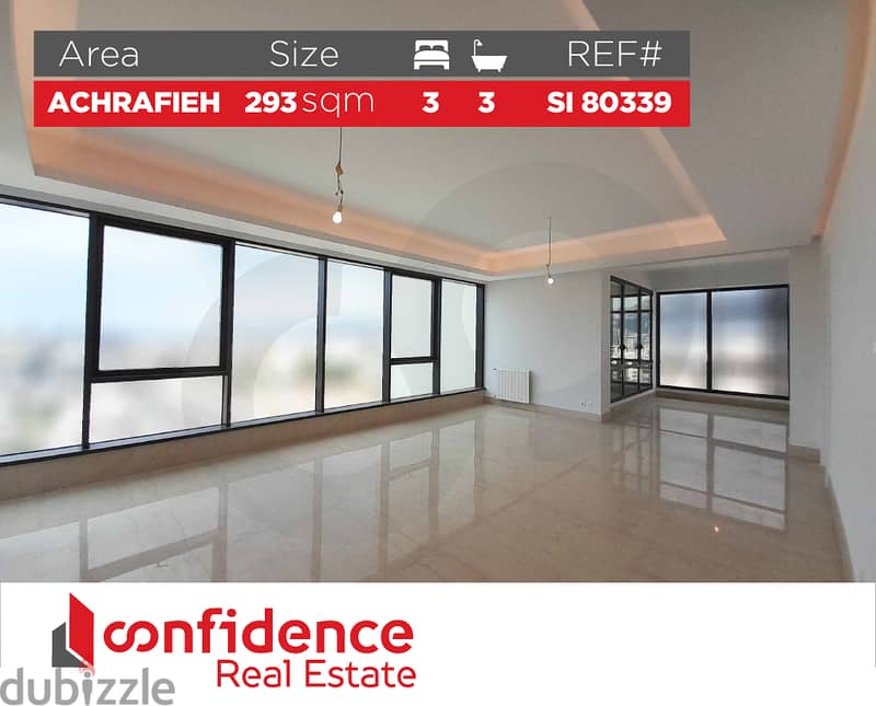 293 SQM masterpiece apartment for Sale in Achrafieh! REF#SI80339 0