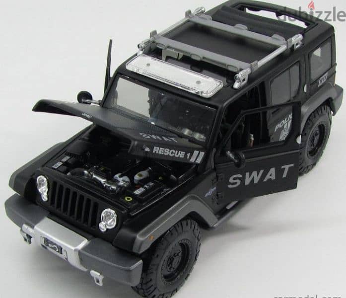 Jeep Wrangler Rescue diecast car model 1;18 3