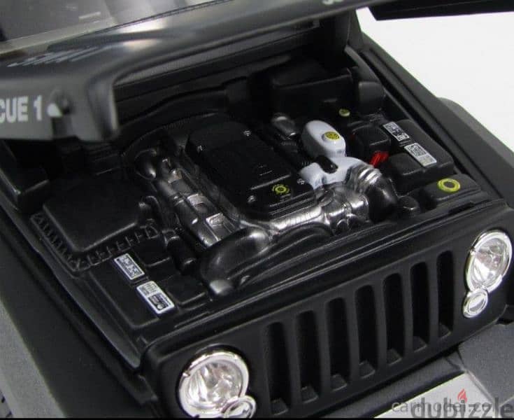 Jeep Wrangler Rescue diecast car model 1;18 4