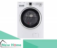 Daewoo white washer dryer 9/7kg washing machine غسالة نشافة كورية 0