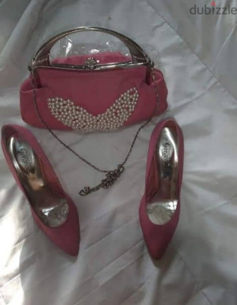 handbag and set shoes 38 and bag only pink 6