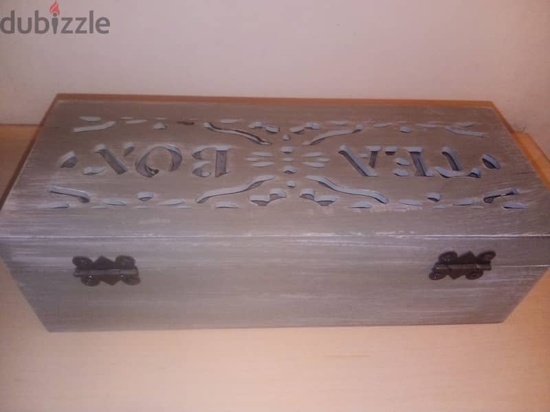 decorative wooden tea box 23*9cm 2