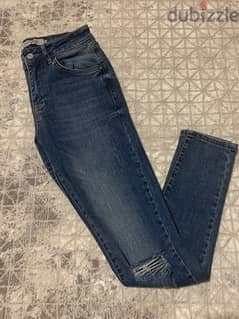 skinny high waist blue jeans 0