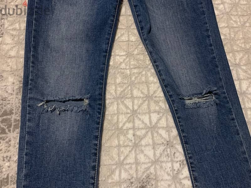 skinny high waist blue jeans 6