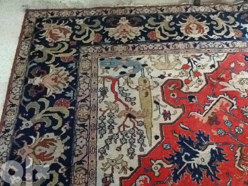 2 Fine antique Persian Tabriz Heriz carpet 3