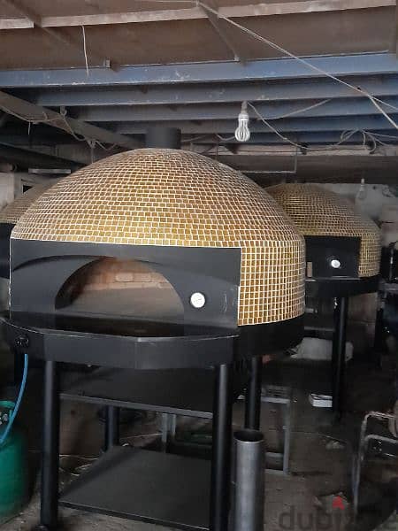 wood and gas pizza oven, فرن مناقيش و بيتزا حطب و غاز 8