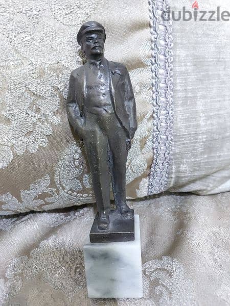 USSR Vladimir Lenin Bronze Statue 20 cm length & 750 grams weight 1