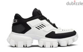 prada shoes thunder black and white 0