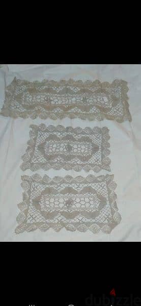 3 pieces table clothes hand made 0