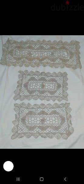 3 pieces table clothes hand made 1