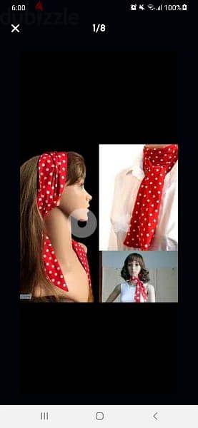 scarf only red 155cm long* 12cm width 1=5$ or 3= 13$