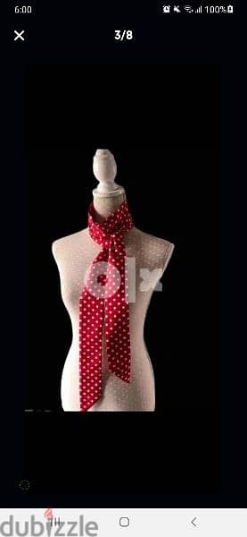 scarf only red 155cm long* 12cm width 1