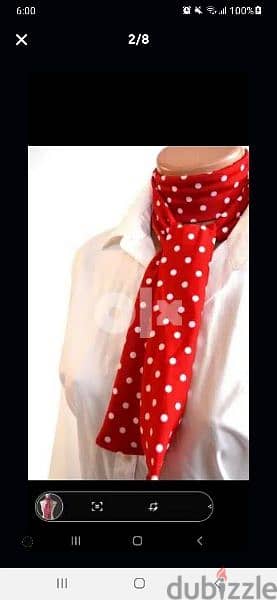 scarf only red 155cm long* 12cm width 3