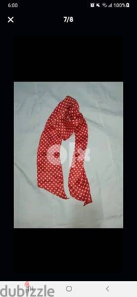 scarf only red 155cm long* 12cm width 5