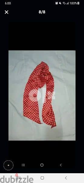 scarf only red 155cm long* 12cm width 6