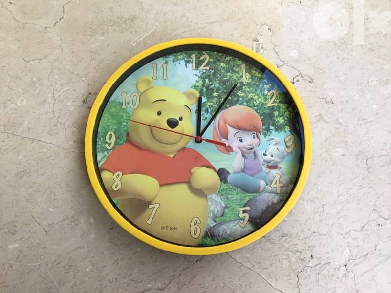 Ceiling Lamp + Wall Clock, Decorated “Winnie the Pooh” 2