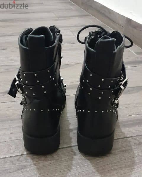 Leather Black Boots 2