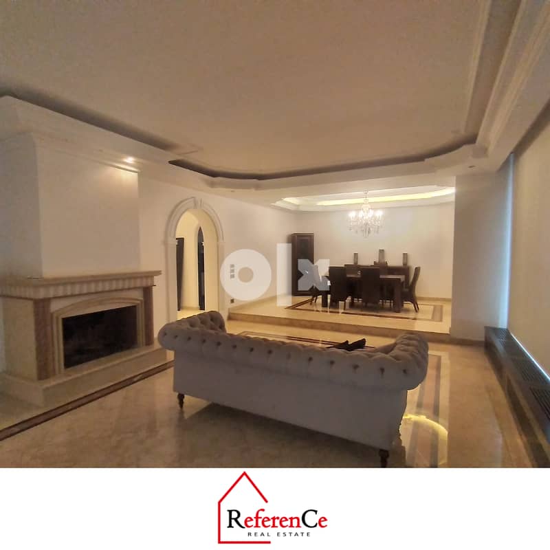 Fully furnished with terrace in Jdeideh شقة مفروشة مع تراس في جديده 1