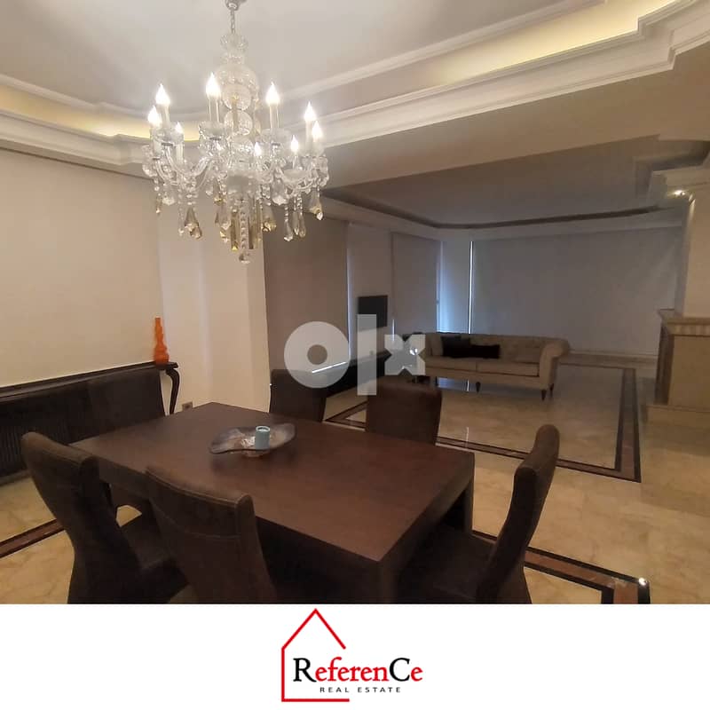 Fully furnished with terrace in Jdeideh شقة مفروشة مع تراس في جديده 2