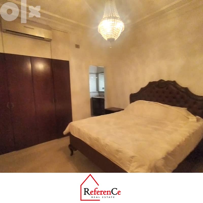 Fully furnished with terrace in Jdeideh شقة مفروشة مع تراس في جديده 5