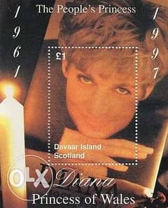 طابع ببلوك Princess Diana ب1$