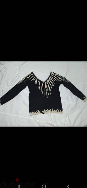 women sweater beige with black s to xxL 4