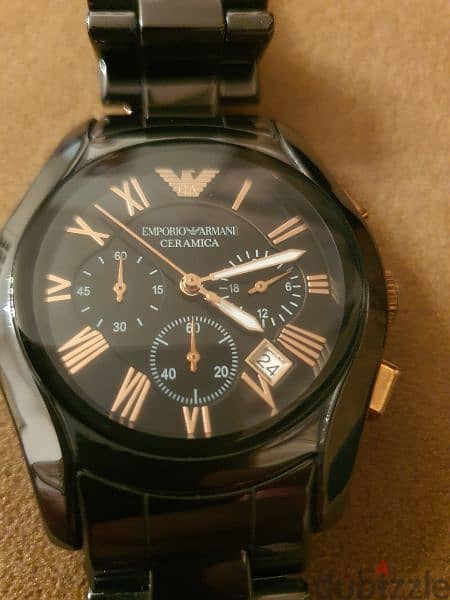 EMPORIO ARMANI  CERAMICA black watch 12