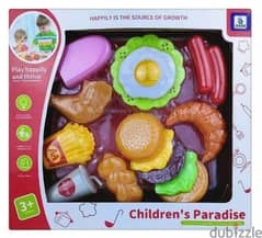 Children Paradise Pretend Play Fast Food Set 14 Pcs