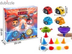 Battle Gyro Friction Spinner Insect Cars Set Of 4 0