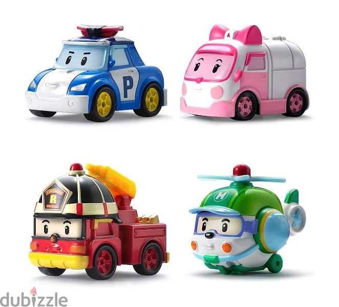 Robocar Hero Toy Car Rescue Team Set 4 Pcs 1