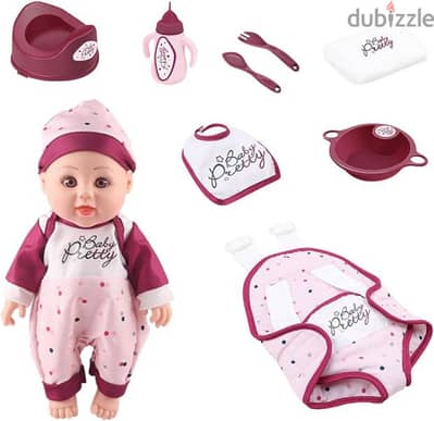 Newborn Baby Doll With Accessories