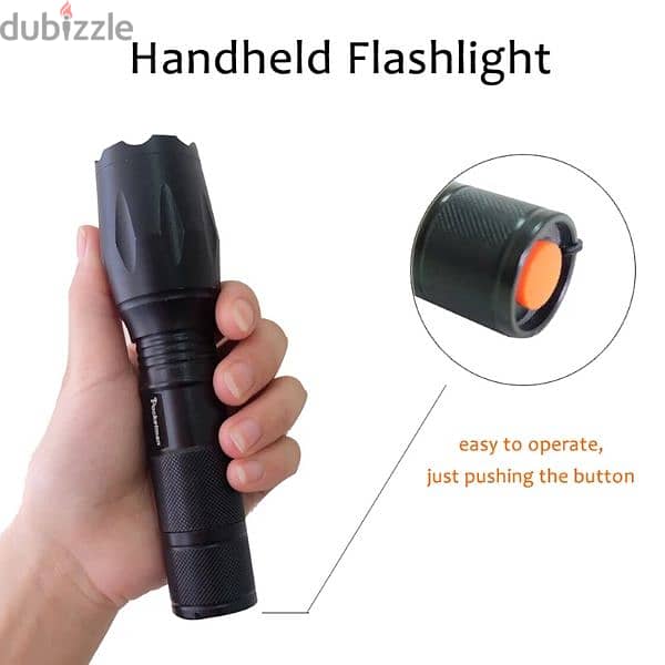 Rechargable Torch Zoomable Ultra Light 1