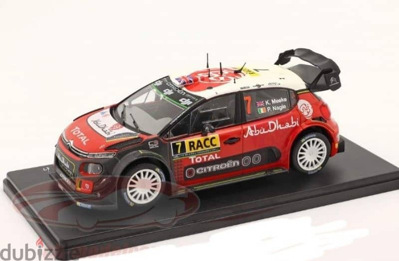 Citroën C3 WRC Rallye Catalunya (2017) diecast car model 1:24. 0