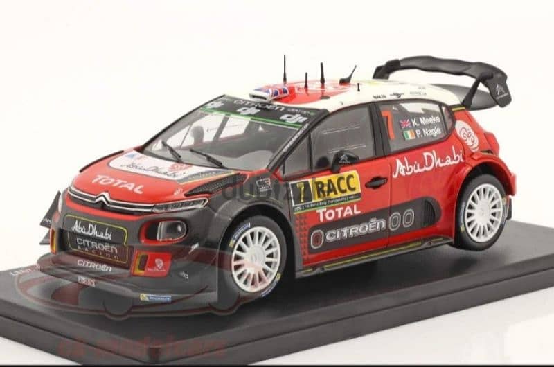 Citroën C3 WRC Rallye Catalunya (2017) diecast car model 1:24. 1