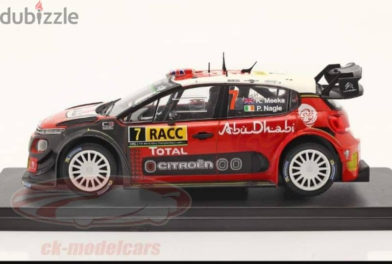 Citroën C3 WRC Rallye Catalunya (2017) diecast car model 1:24. 2