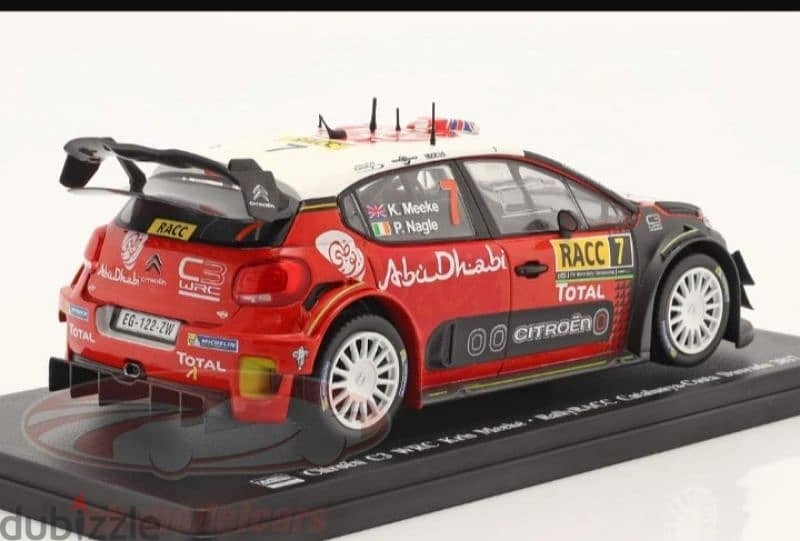 Citroën C3 WRC Rallye Catalunya (2017) diecast car model 1:24. 3