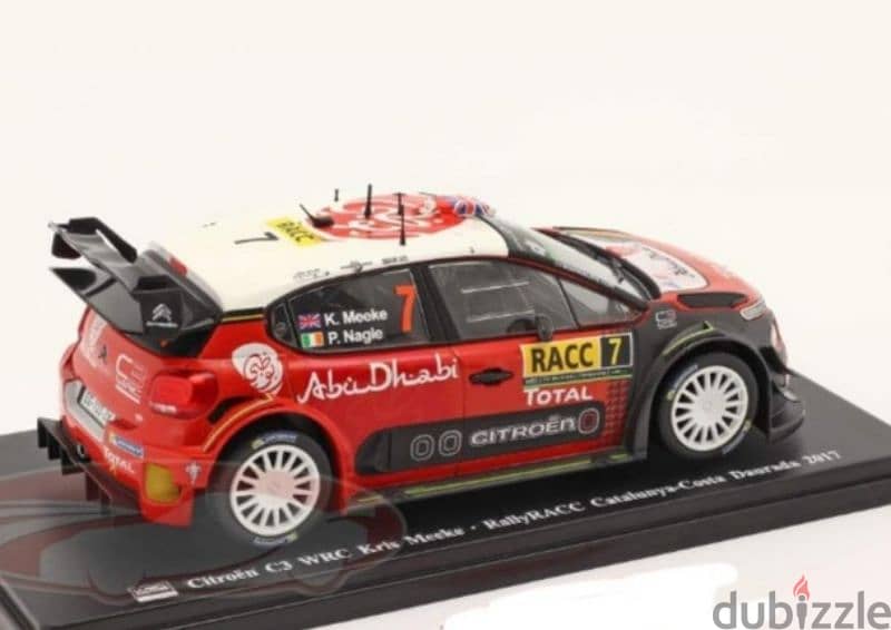 Citroën C3 WRC Rallye Catalunya (2017) diecast car model 1:24. 4