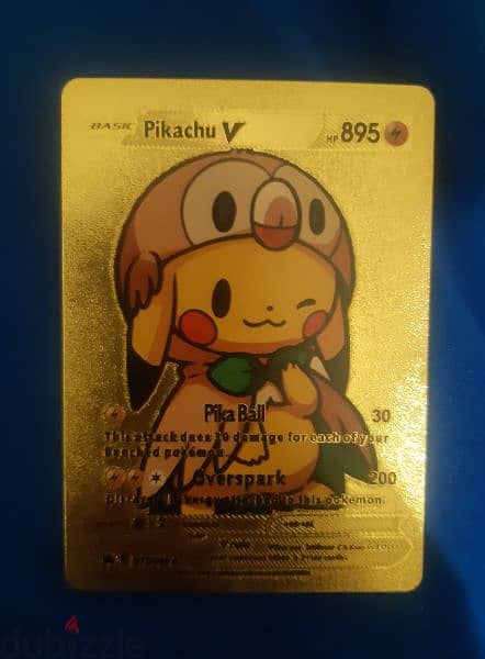 Pikachu Pokémon Golden Cards 1