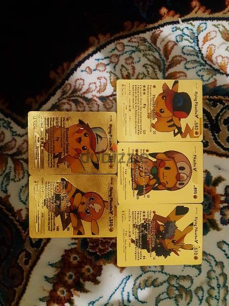 Pikachu Pokémon Golden Cards 7