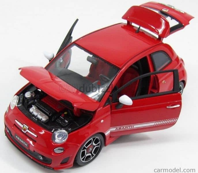 Abarth 500 diecast car model 1;18. 5