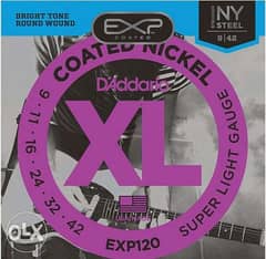 D'Addario EXP120 Set Elec GTR EXP SUP Light Electric Guitar Strings 0