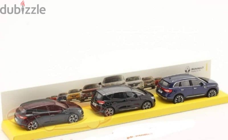 Renault 3 car set diecast car model 1;64. 1