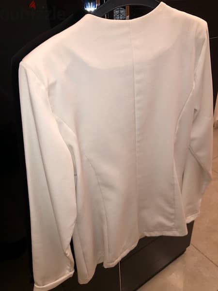 jacket, blazer white, size medium 2