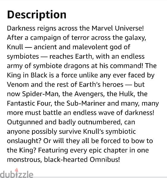 Venom Omnibus Comic book 3